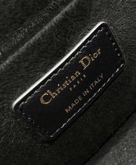 Christian Dior The Leather Vanity Bag Black